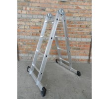 Лестница 2-х секционная шарнирная 2х4 (1,16/2,38м)