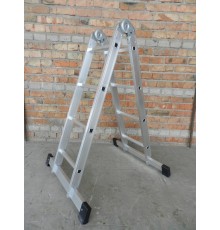 Лестница 2-х секционная шарнирная 2х4 (1,16/2,38м)