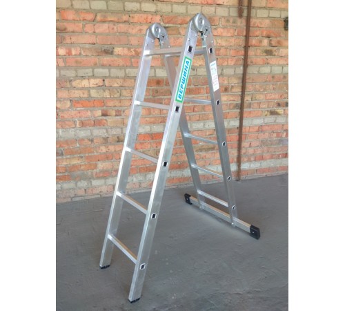 Лестница 2-х секционная шарнирная 2х5 (1,42/2,91м)