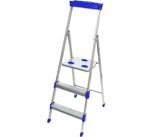 Стремянка стальная 3 ступени (0,63м), с лотком для инструментов
