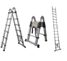 Лестница-стремянка телескопическая шарнирная 2,42м/5,0м