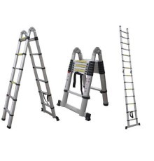 Лестница-стремянка телескопическая шарнирная 1,56м/3,2м