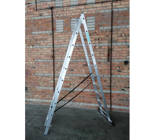 Лестница алюминиевая 2х10 (4,83м)
