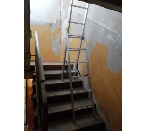 Лестница алюминиевая 2х8 (3,71м)