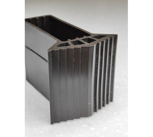 Насадка пластиковая торцевая для поперечного упора (траверсы, стабилизатора) лестницы (для профиля 25х63мм)