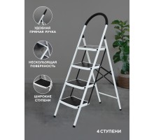 Стремянка 4-х ступенчатая Alterno с широкими антискользящими ступенями. 